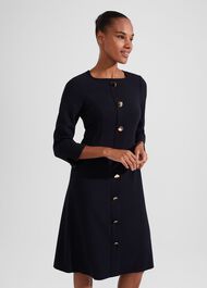 Marsha Dress, Navy, hi-res