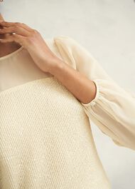 Zariah Sequin Top, Buttercream, hi-res