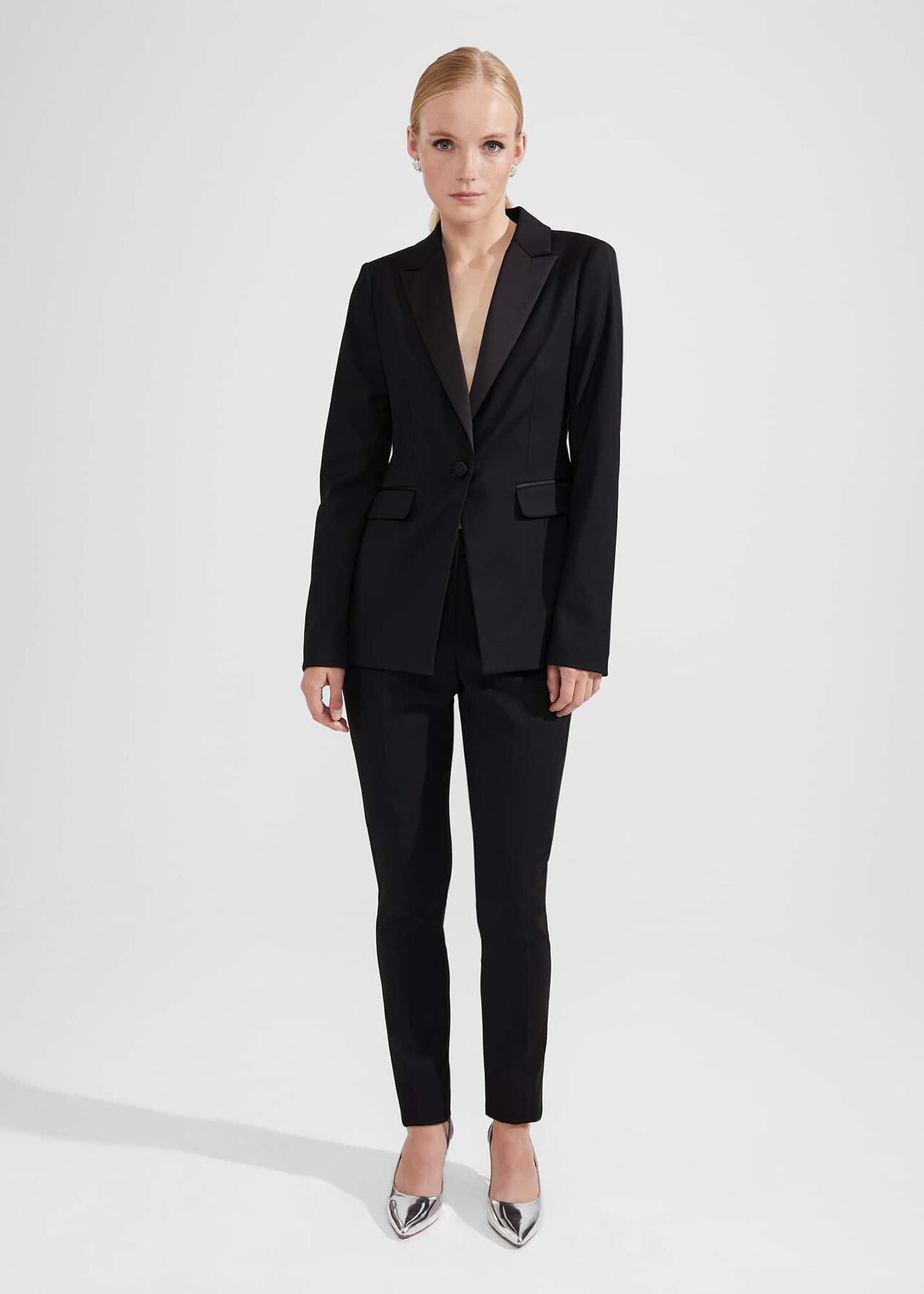 Lilian Tux Trousers, Black, hi-res