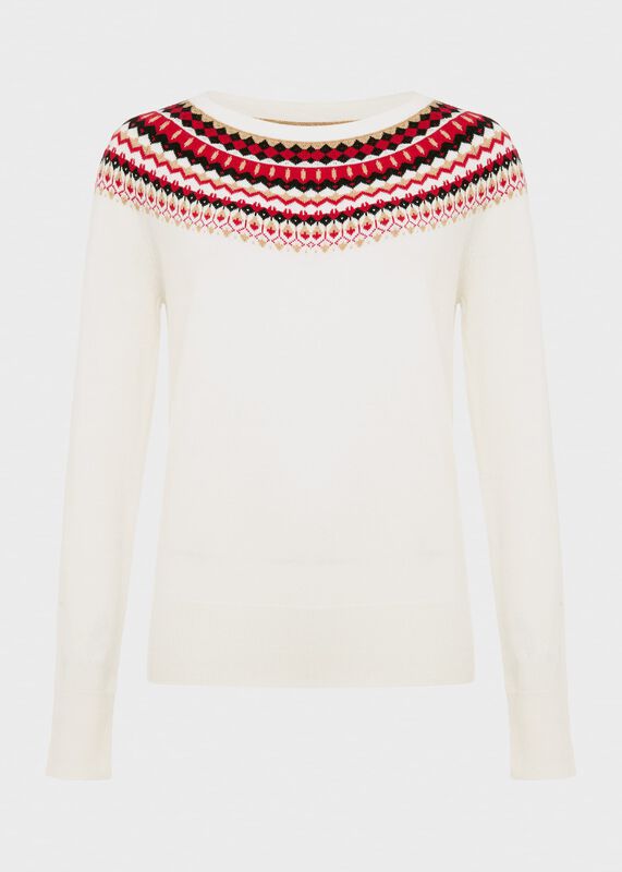 Greta Fairisle Jumper with Cashmere