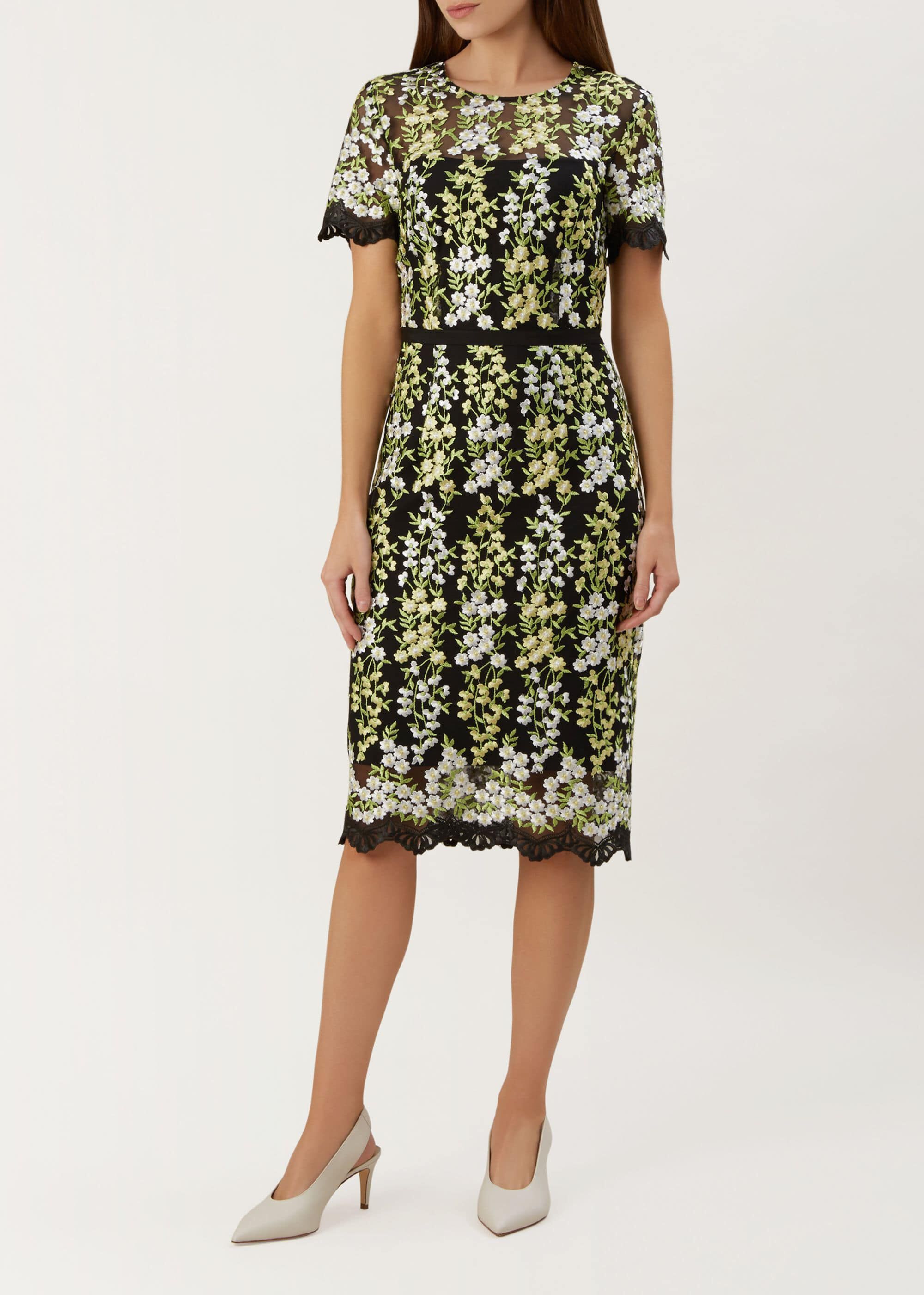 whistles green velvet dress