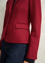 Petite Hackness Wool Jacket, Red, hi-res