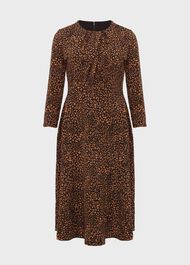 Anita Jersey Dress, Black Multi, hi-res