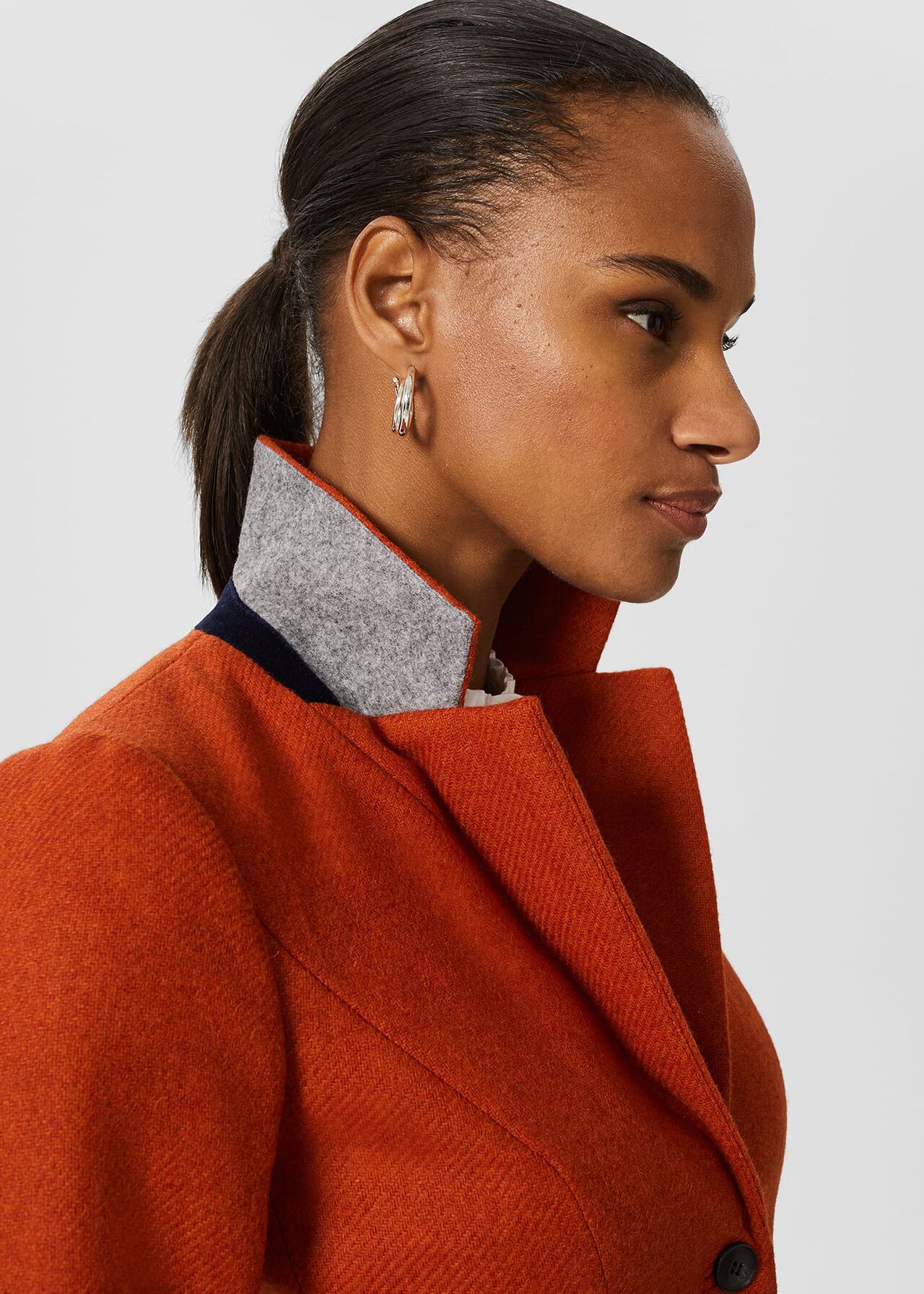 Hackness Wool Jacket , Orange, hi-res