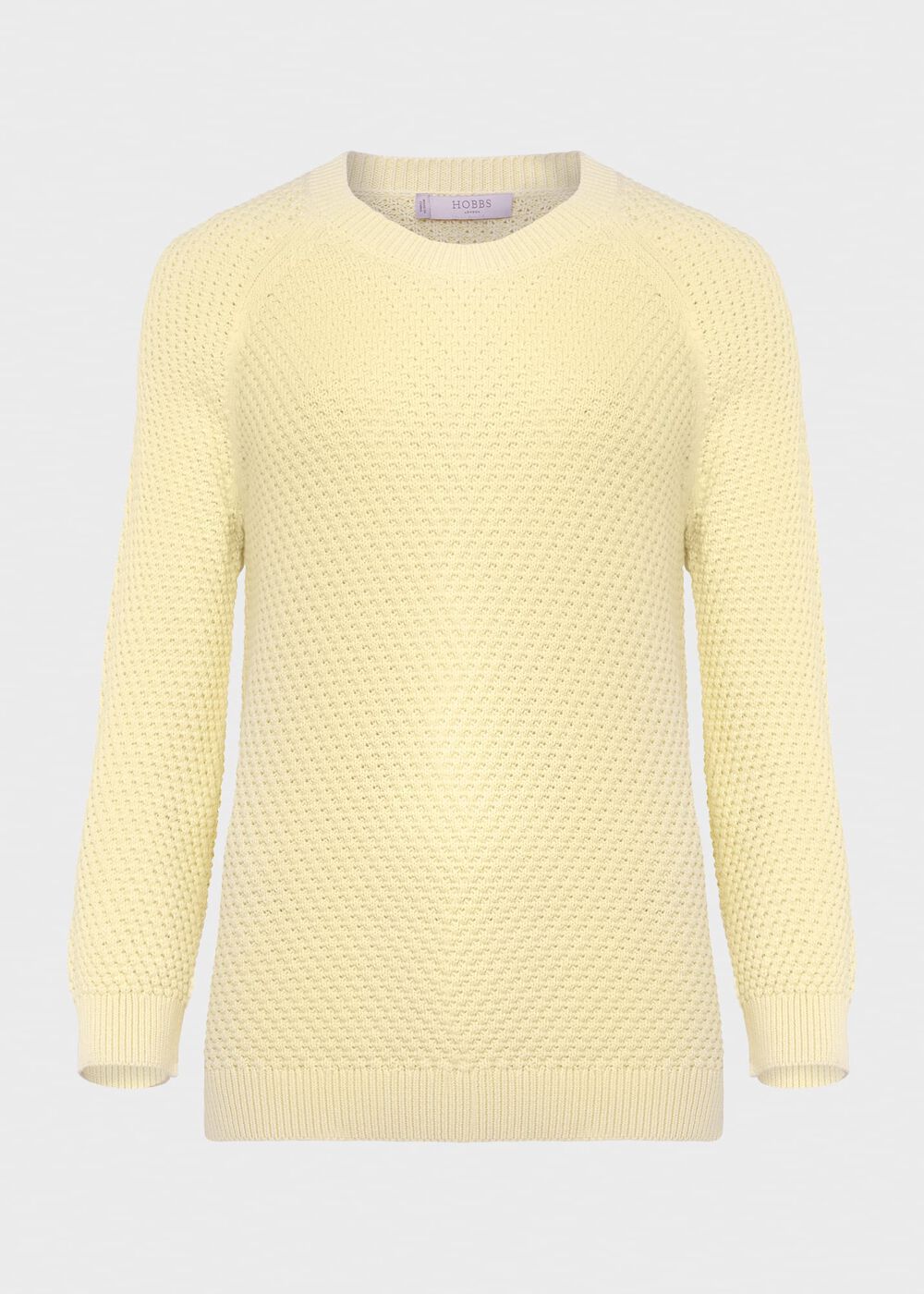 Lucie Cotton Jumper , Lemon Drop, hi-res