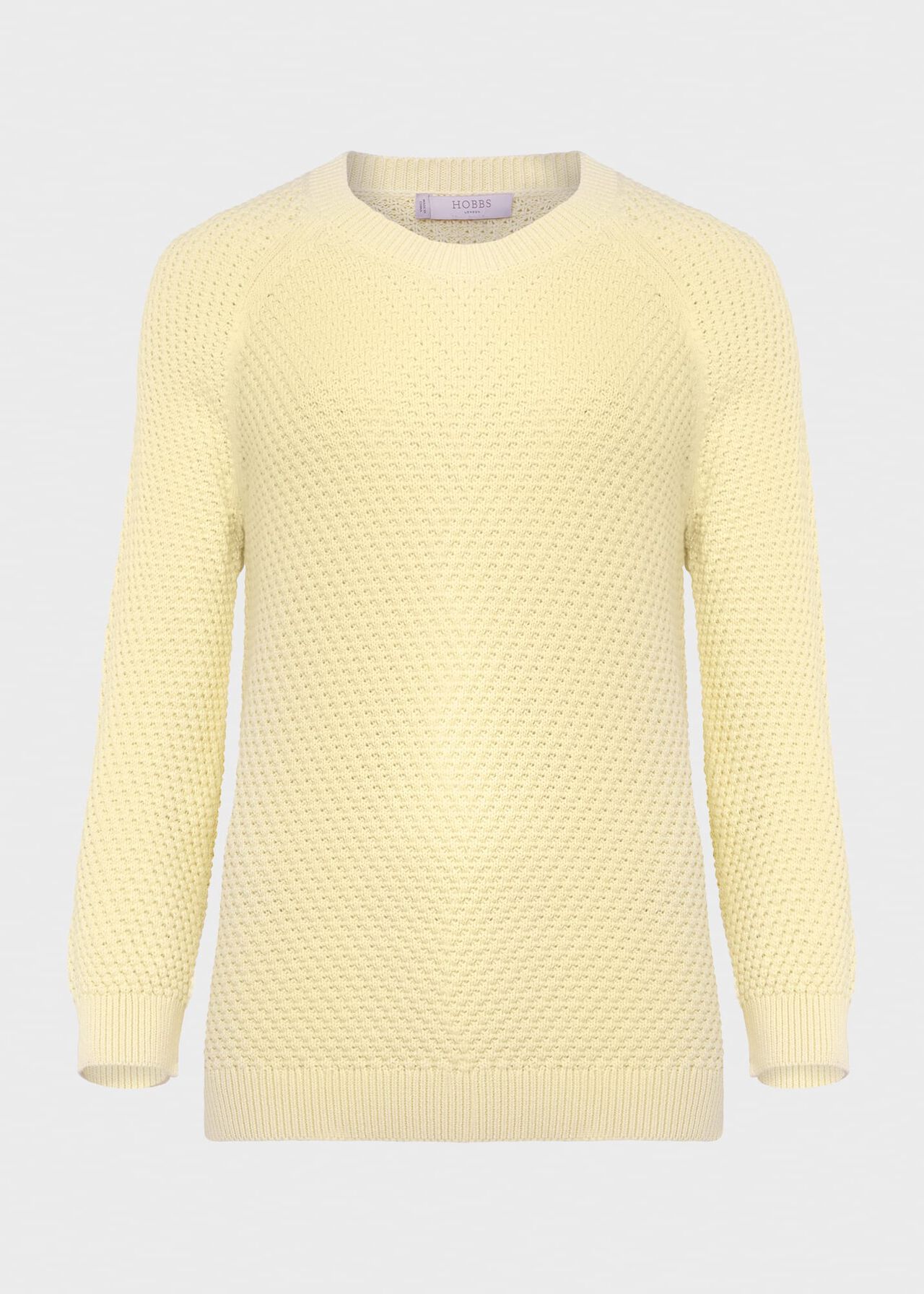 Lucie Cotton Jumper , Lemon Drop, hi-res