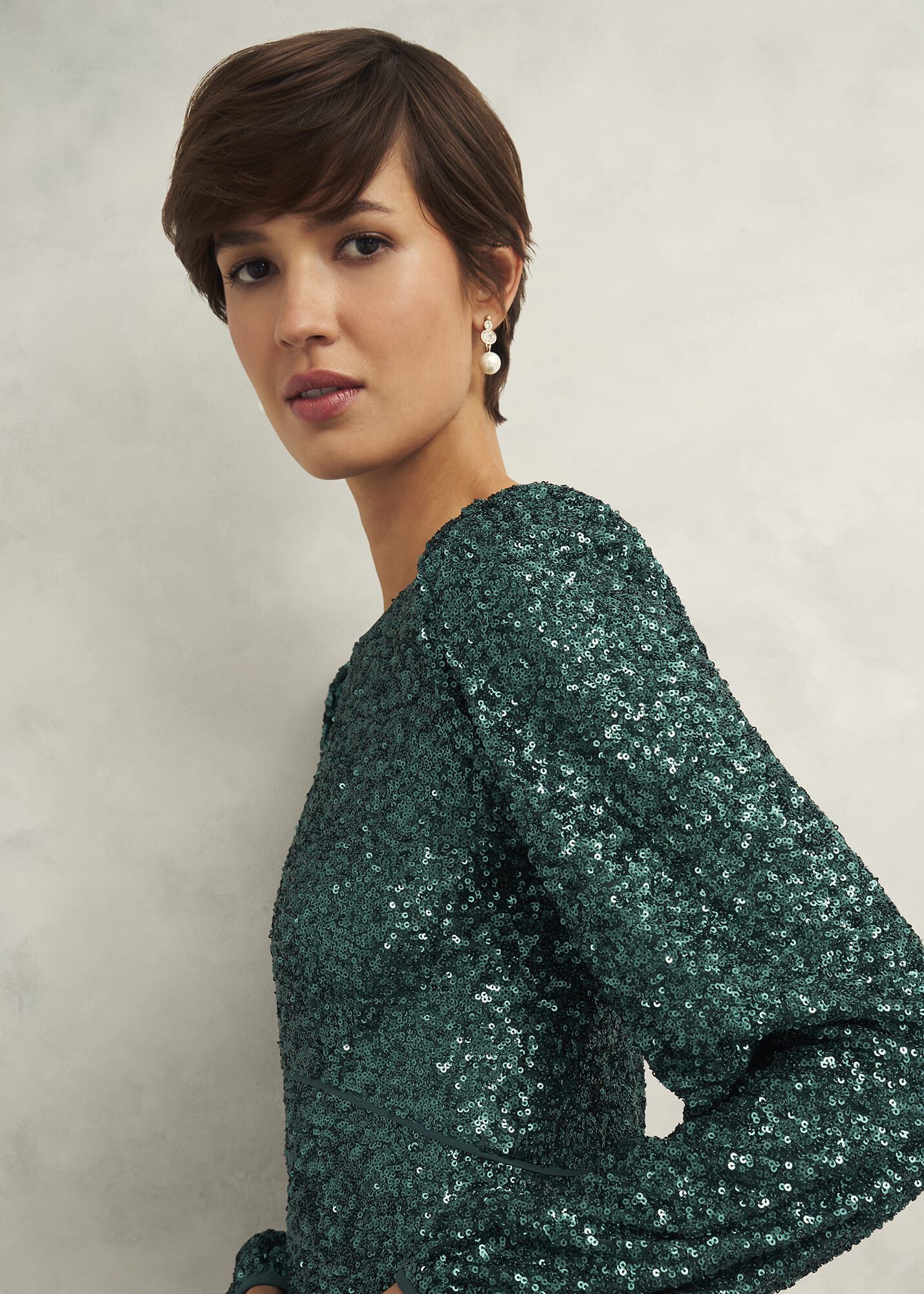 Cianna Sequin Dress | Hobbs US |