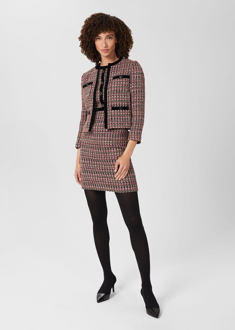Cassidy Tweed Shirt Dress, Multi, hi-res