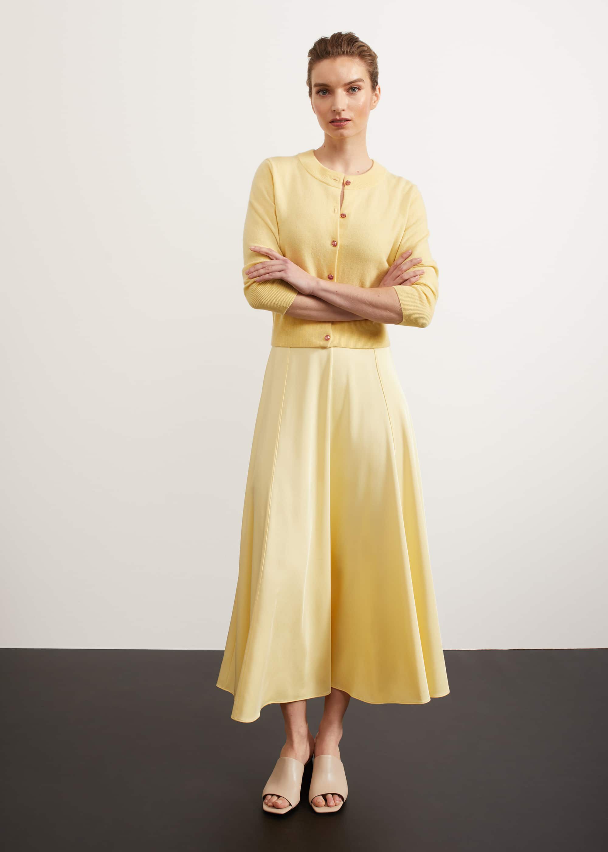 Hobbs mustard skirt store