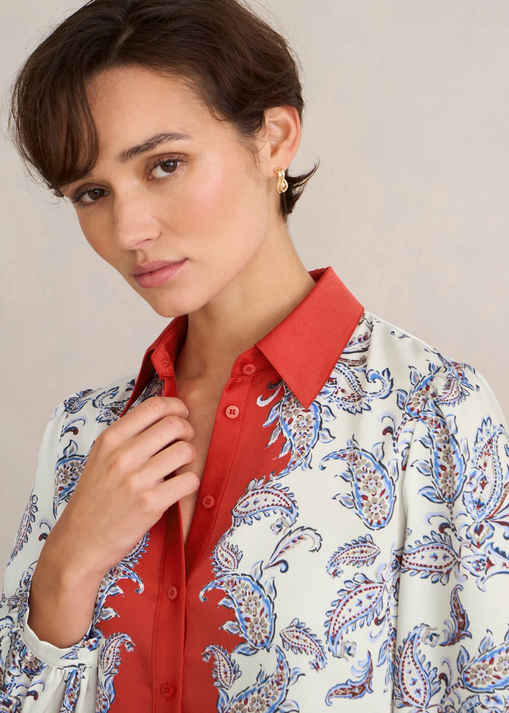 Mariella Shirt, Cream Multi, hi-res