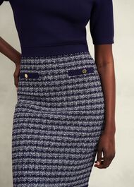 Petite Audra Dress, Midnight Ivory, hi-res
