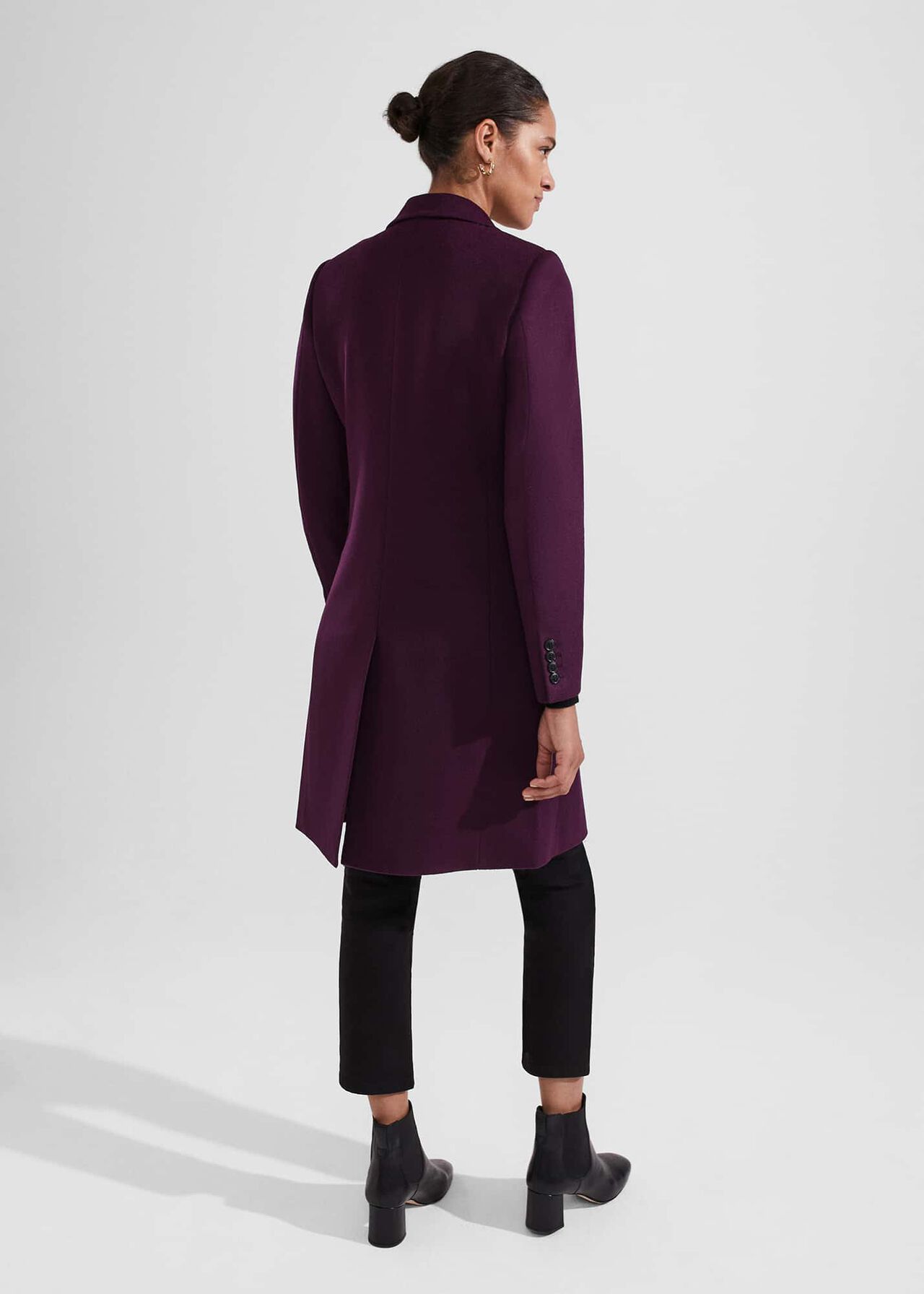 Petite Tilda Wool Coat, Purple, hi-res