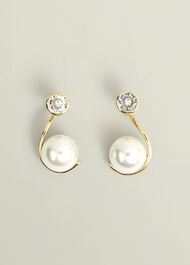 Robyn Glass Earrings, Gold, hi-res