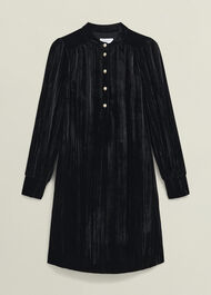 Sienna Velvet Dress, Black, hi-res