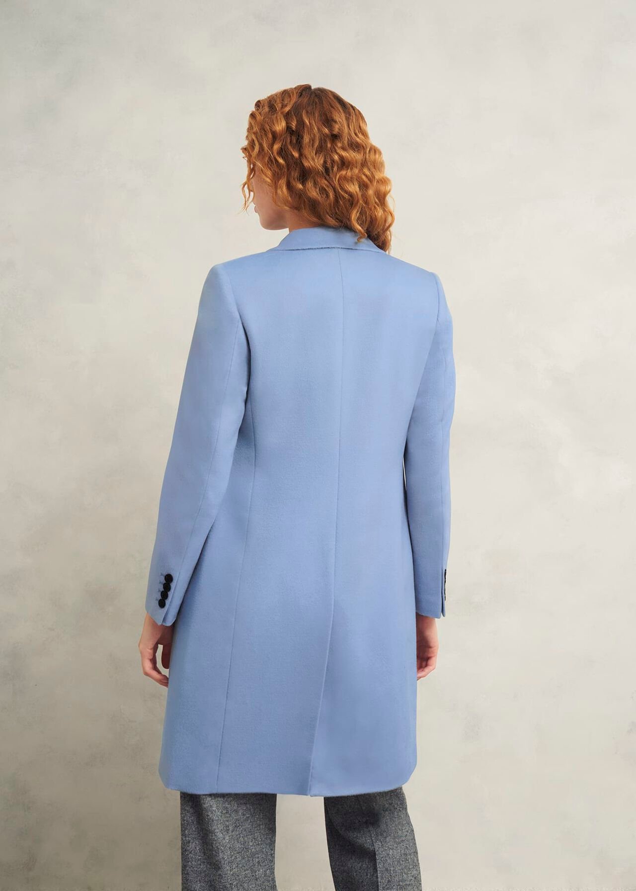 Cavendish Wool Coat, Pale Blue, hi-res