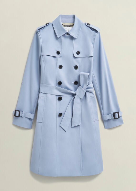 Petite Skylar Shower Resistant Trench Coat