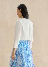 Elize Textured Jacket, Ivory, hi-res