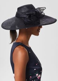 Nicola Fascinator, Midnight, hi-res