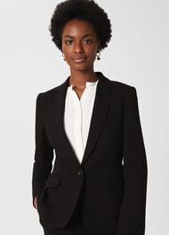 Ophelia Jacket With Stretch, Black, hi-res