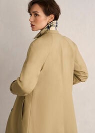Vivienne Shower Resistant Trench Coat, Fawn Beige, hi-res