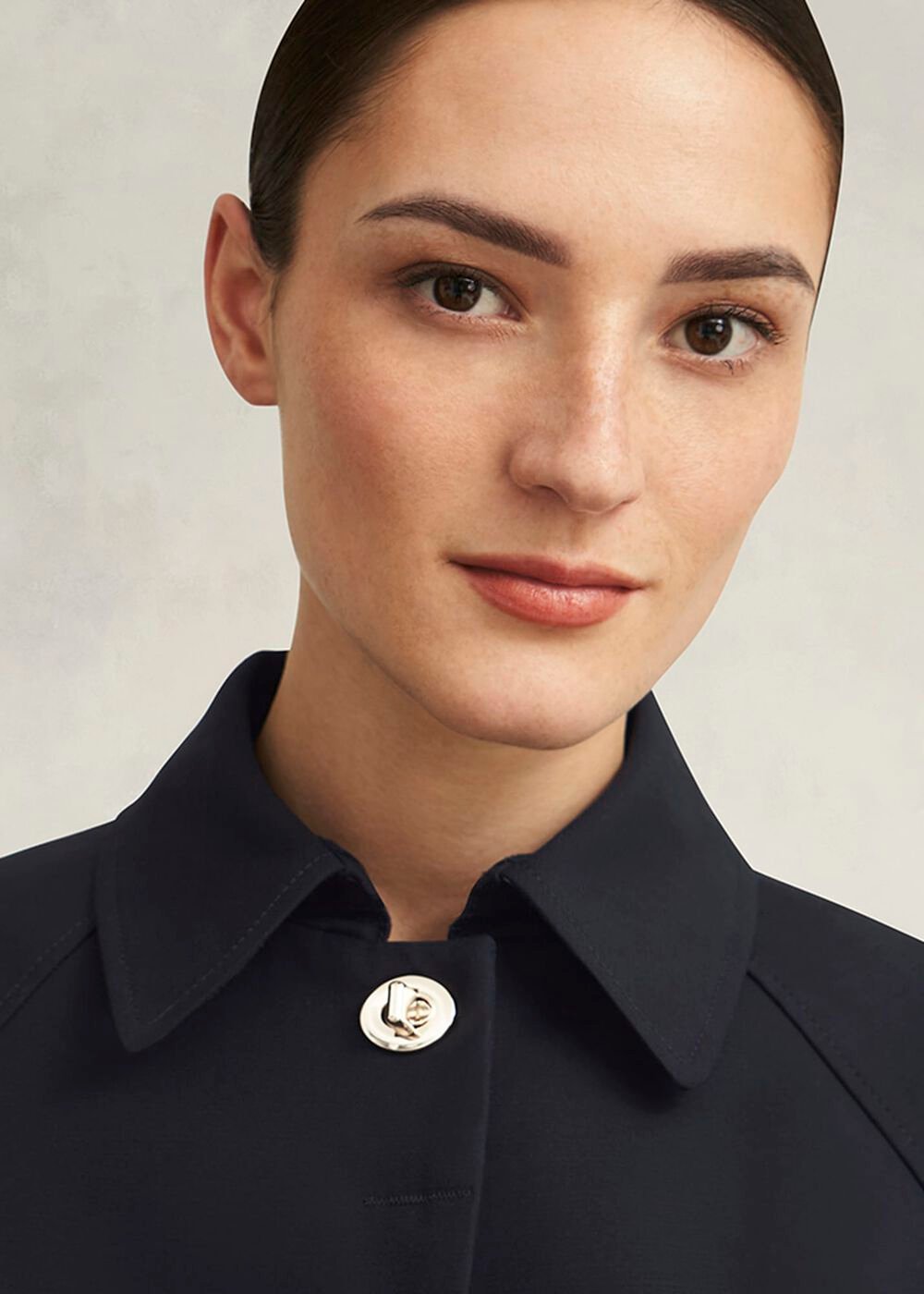 Vivienne Shower Resistant Trench Coat, Navy, hi-res