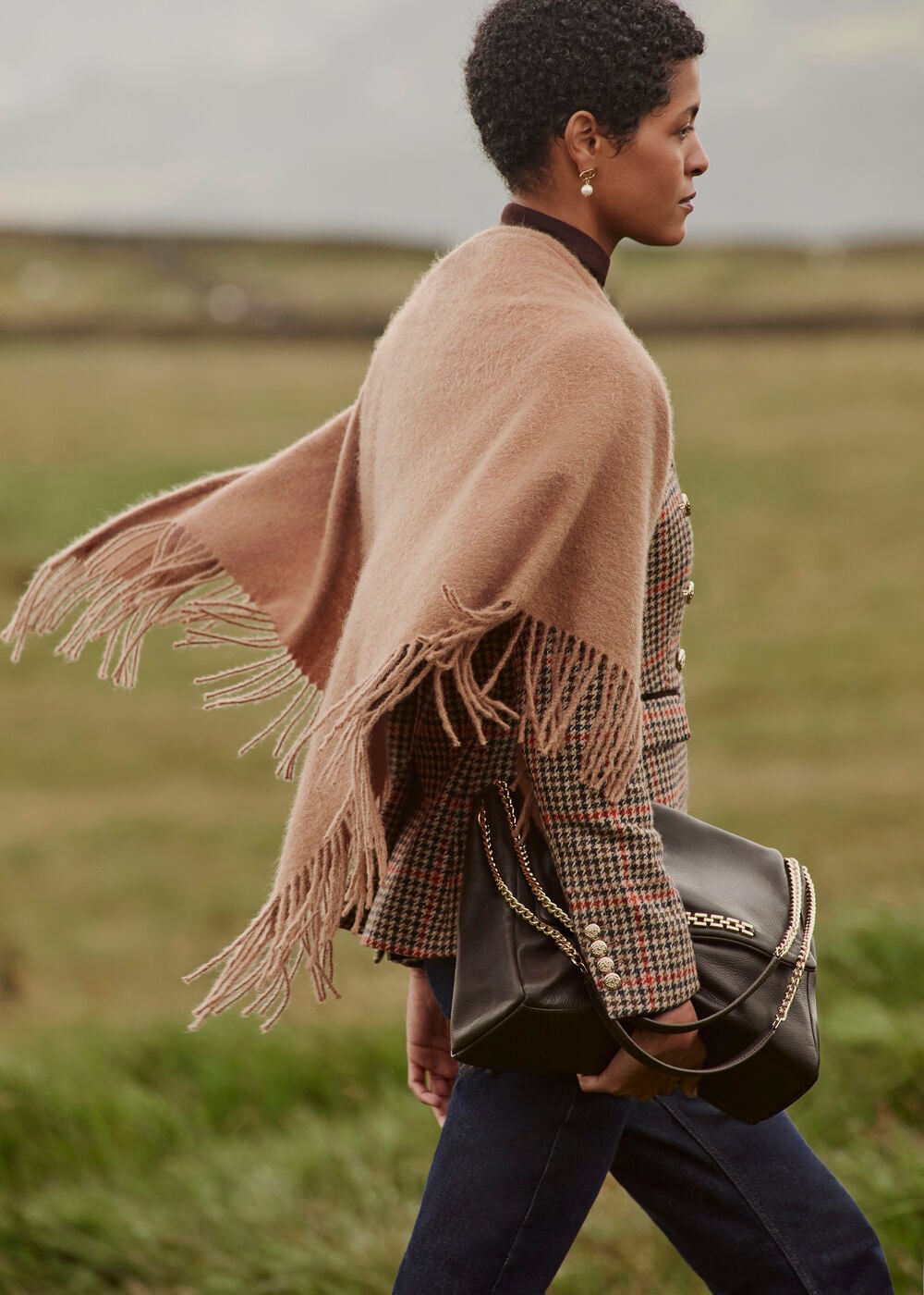 Charley Triangle Wool Scarf