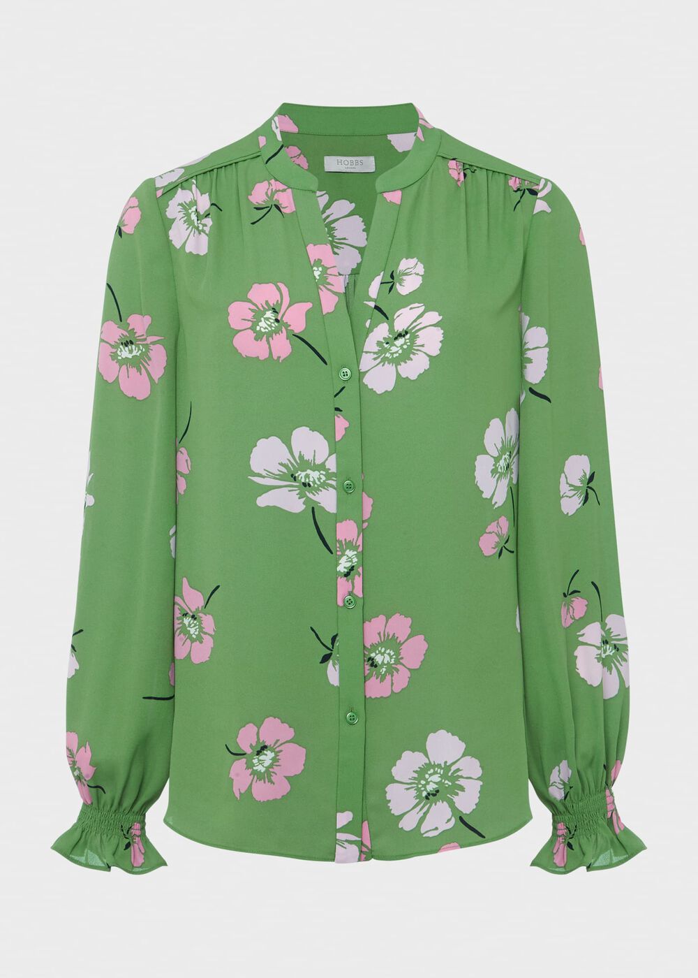Sutton Blouse, Pea Green Multi, hi-res
