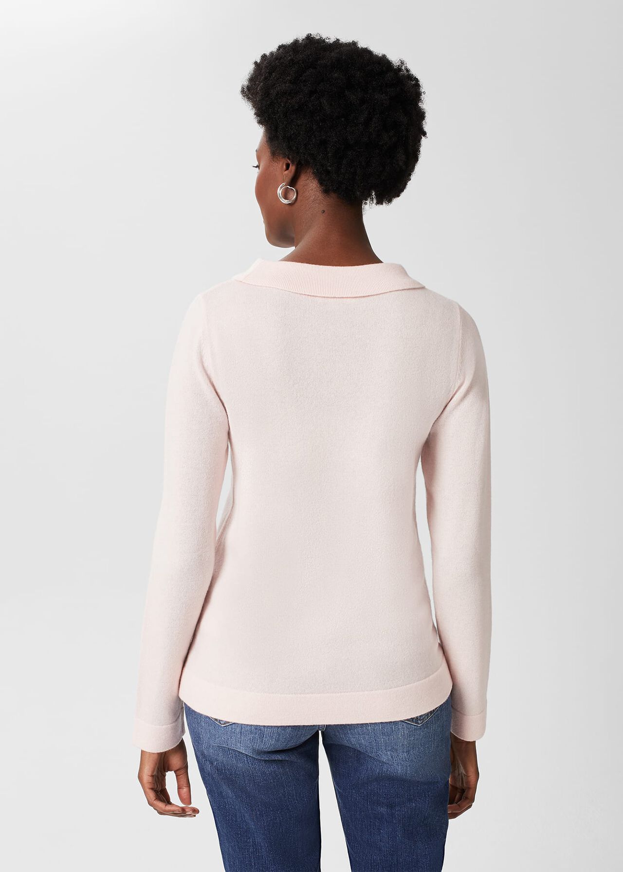 Priya Wool Cashmere Sweater, Sweet Pink, hi-res