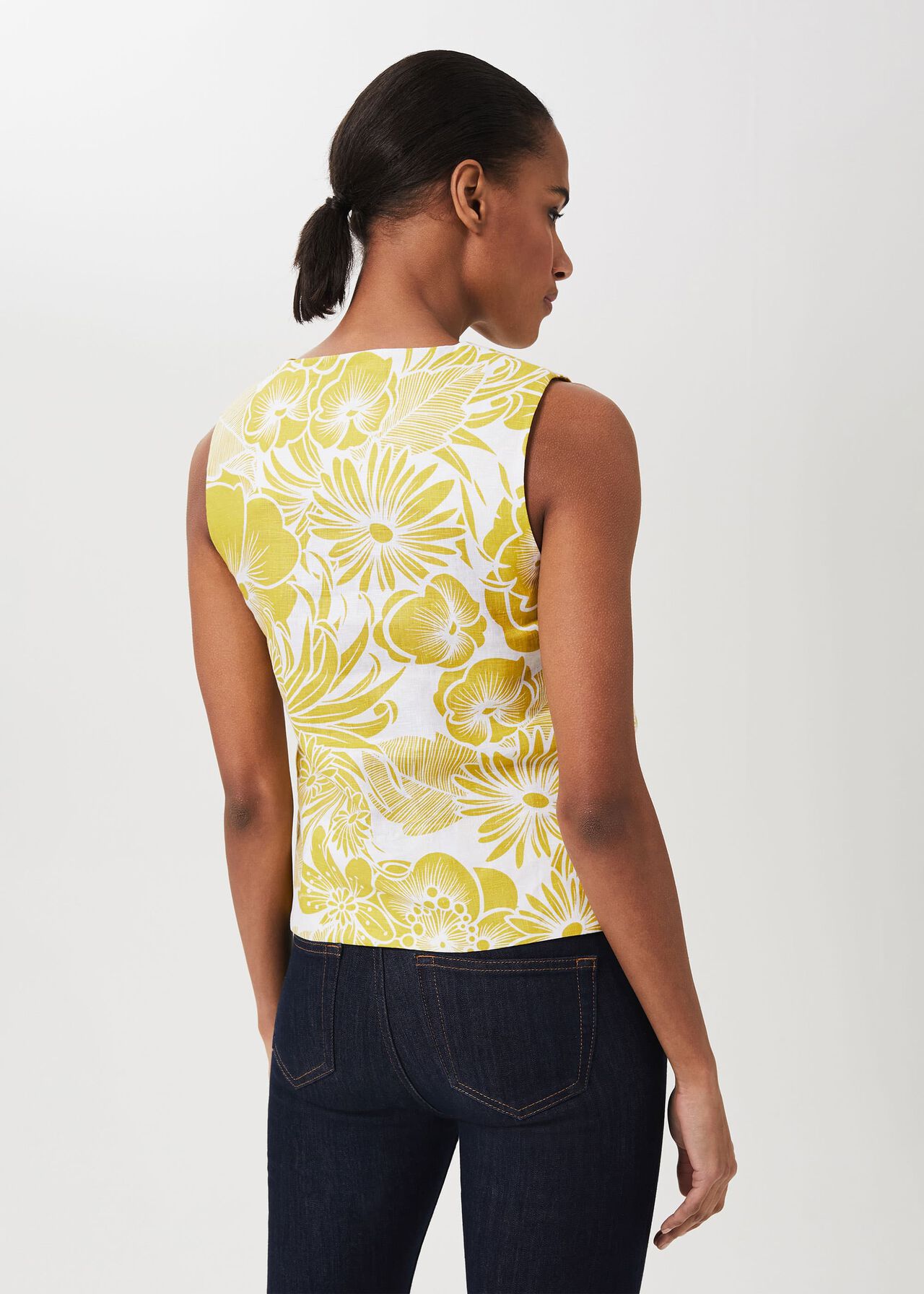 Gayle Linen Floral Top