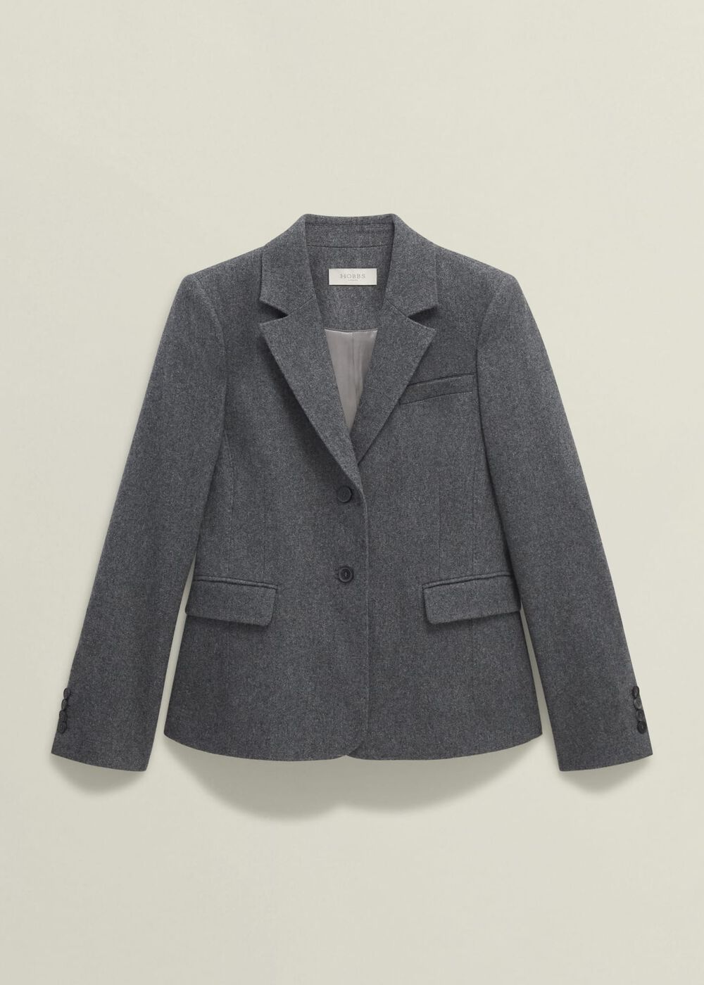 Elsie Wool Blend Jacket, Grey, hi-res
