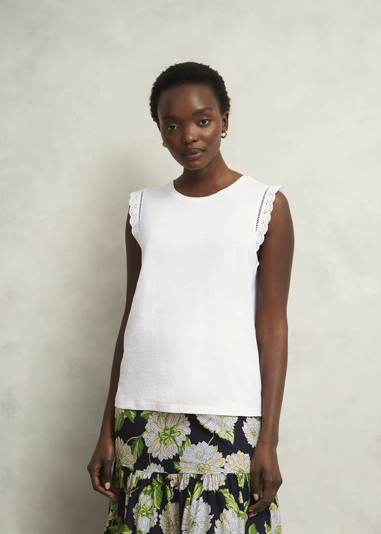 Hobbs Leia Cotton Broderie Top