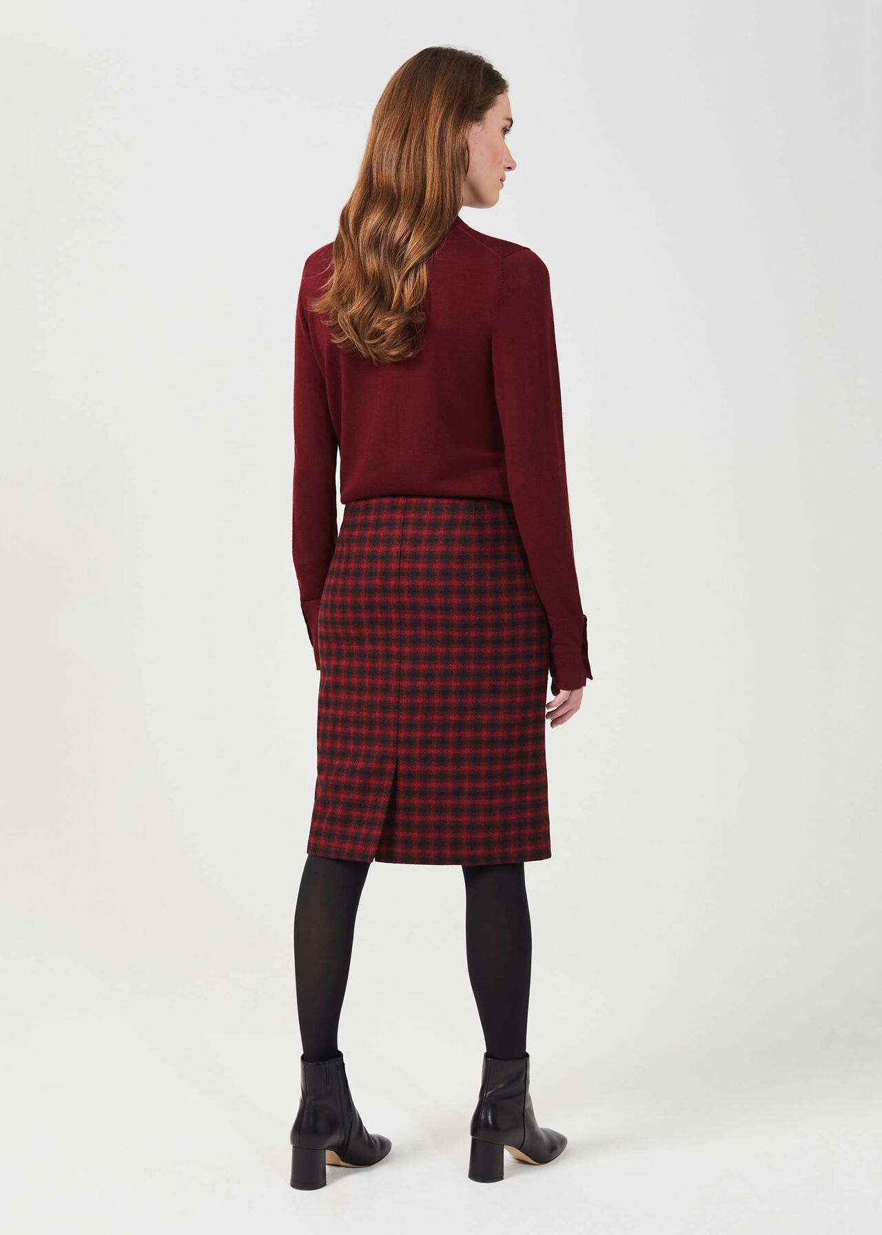 Daphne Skirt, Red Black, hi-res