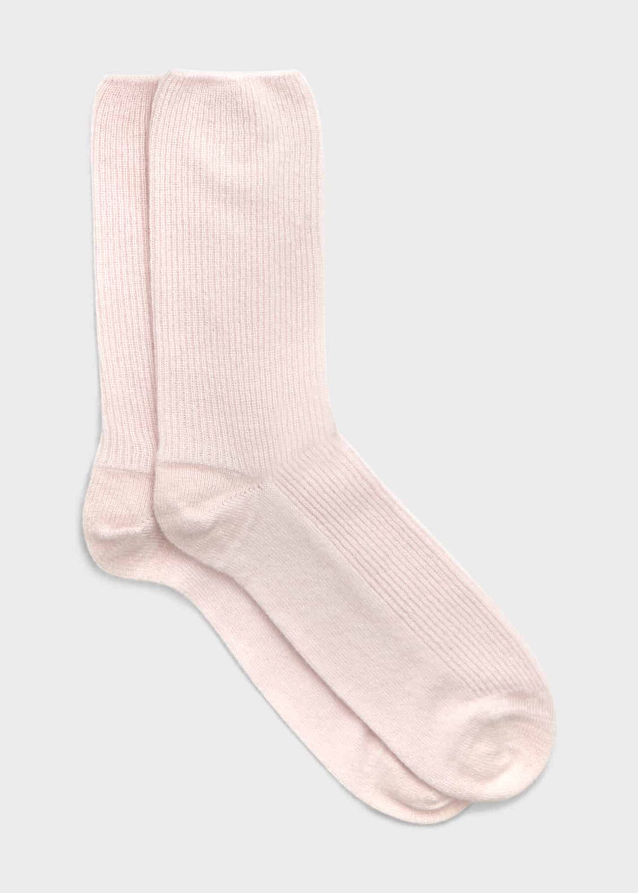Mabel Cashmere Sock, Pale Pink, hi-res