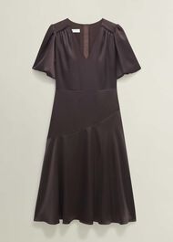 Eastbury Dress, Deep Brown, hi-res