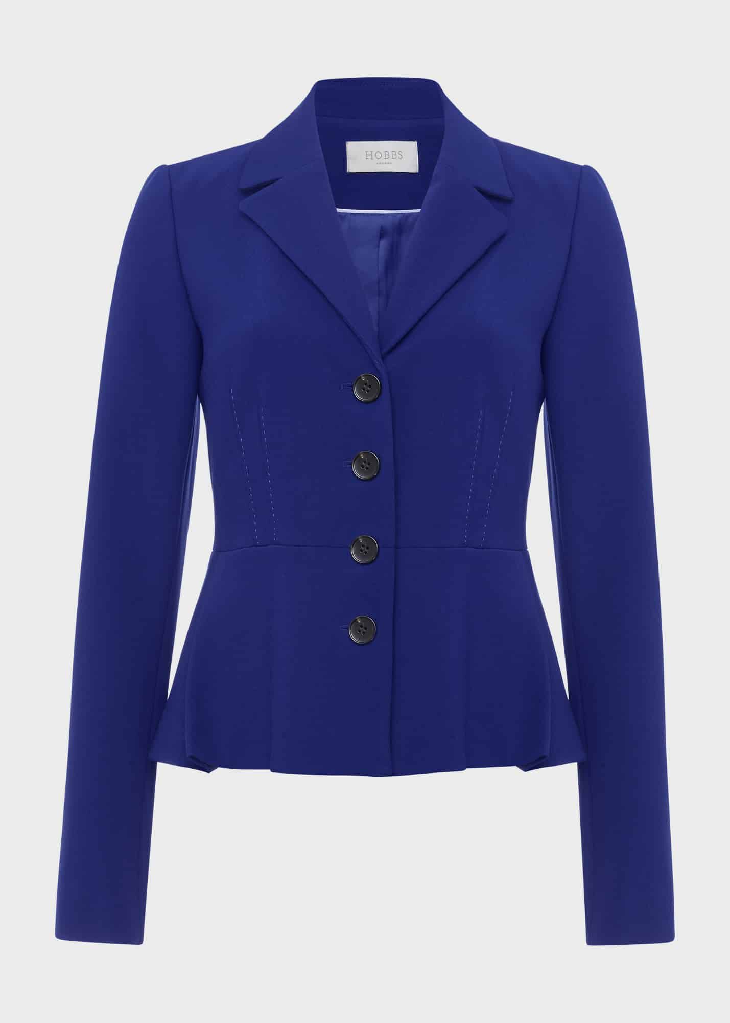 Hobbs blue jacket top