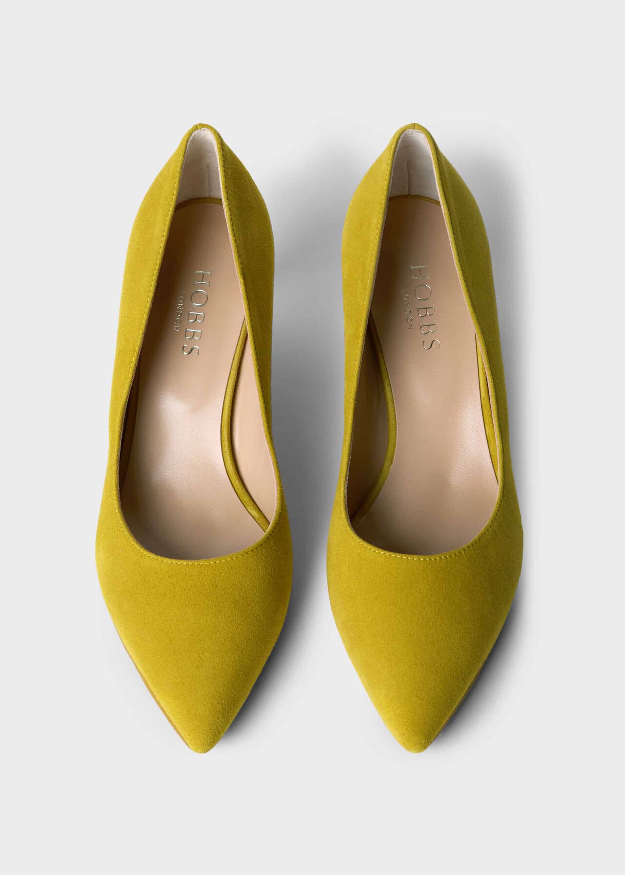 Polly Suede Kitten Heel Court Shoes