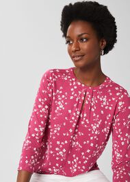 Julia Printed Top, Floral, hi-res