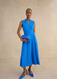 Erin Midi Dress, Azure Blue, hi-res