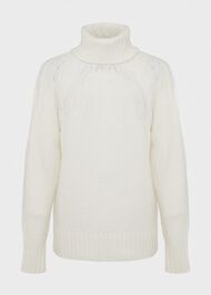 Shauna Cable Jumper With Alpaca, Ivory, hi-res
