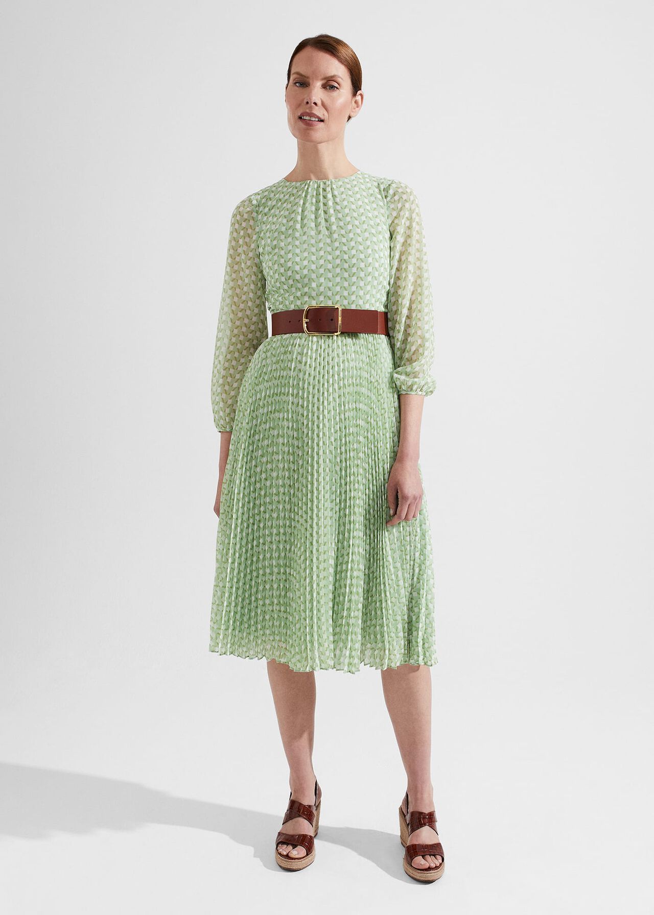 Salma Dress, Green Multi, hi-res