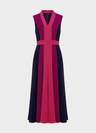 Jilly Fit And Flare Dress, Pink Multi, hi-res