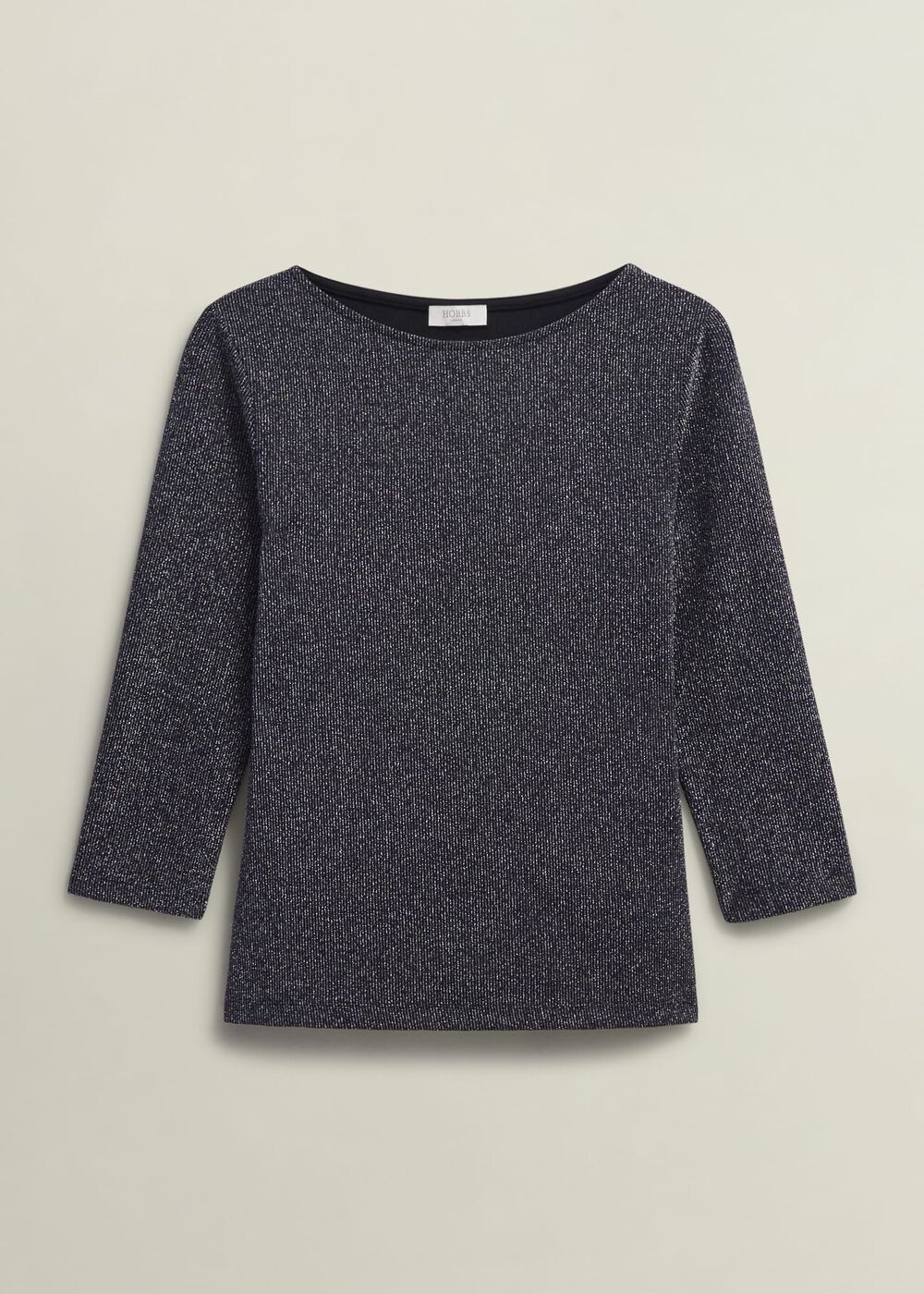 Sonya Sparkle Top, Black Silver, hi-res