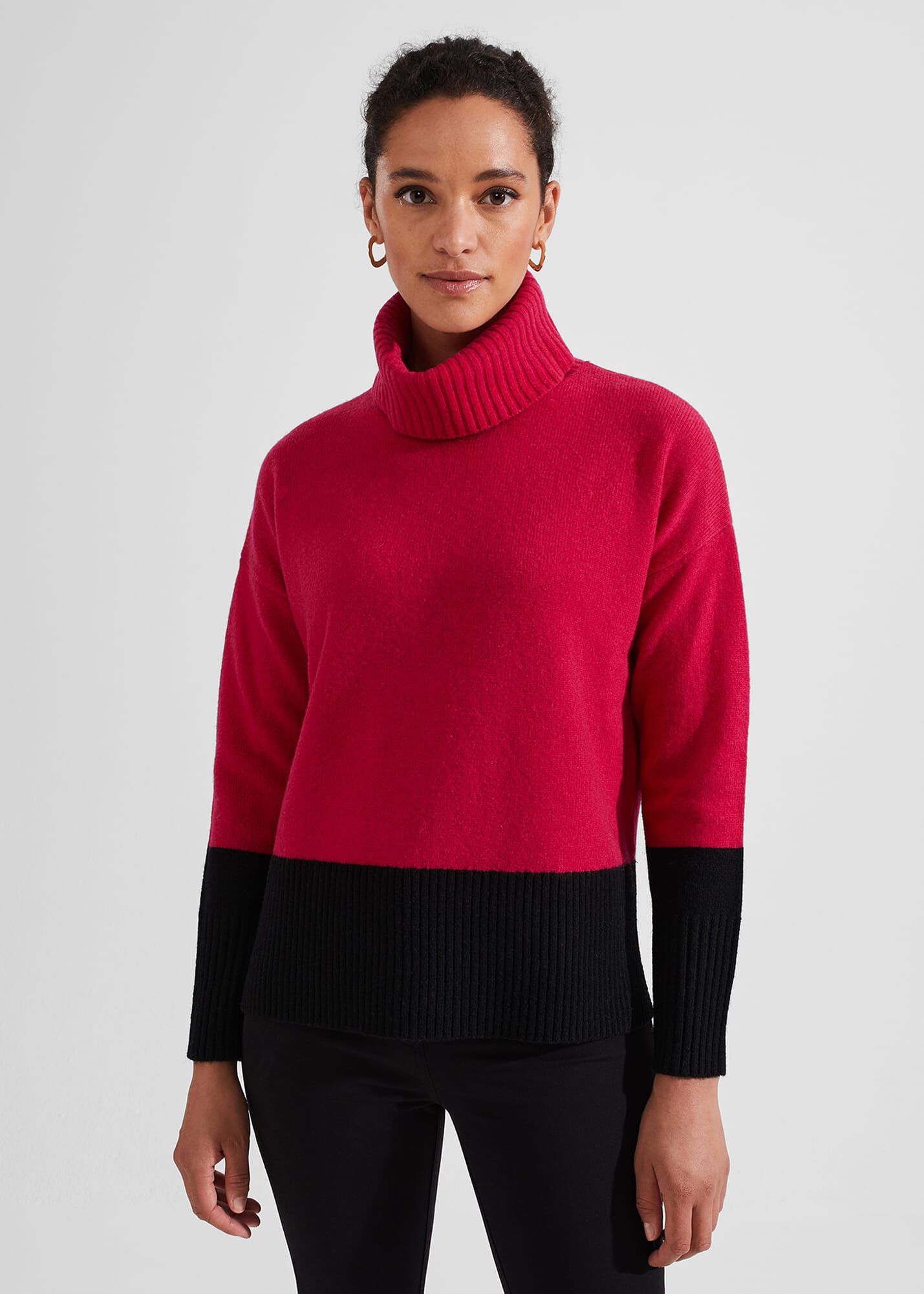 Black merino store wool jumper