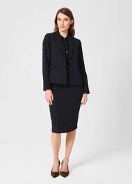 Abigail Pencil Skirt , Navy, hi-res