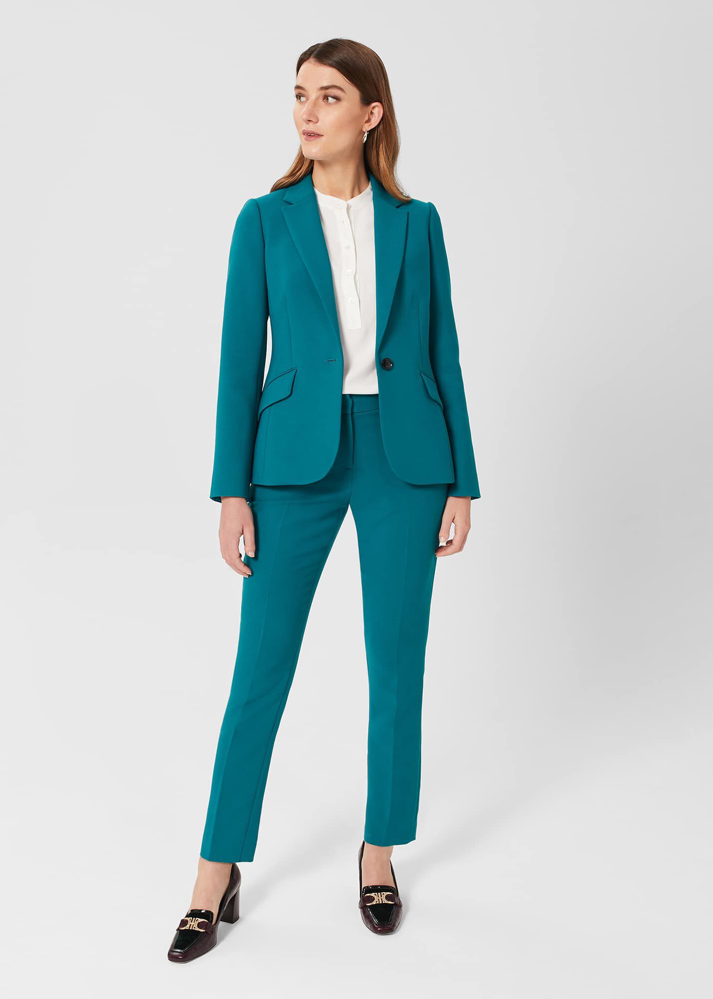 QUIZ Pale Blue Belted Trousers  New Look