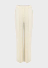 Rachael Wide Trousers, Pale Yellow, hi-res