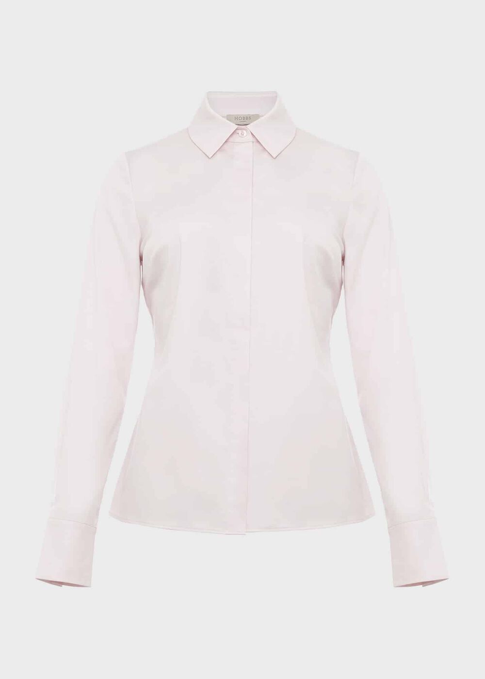 Victoria Cotton Blend Shirt, Pale Pink, hi-res