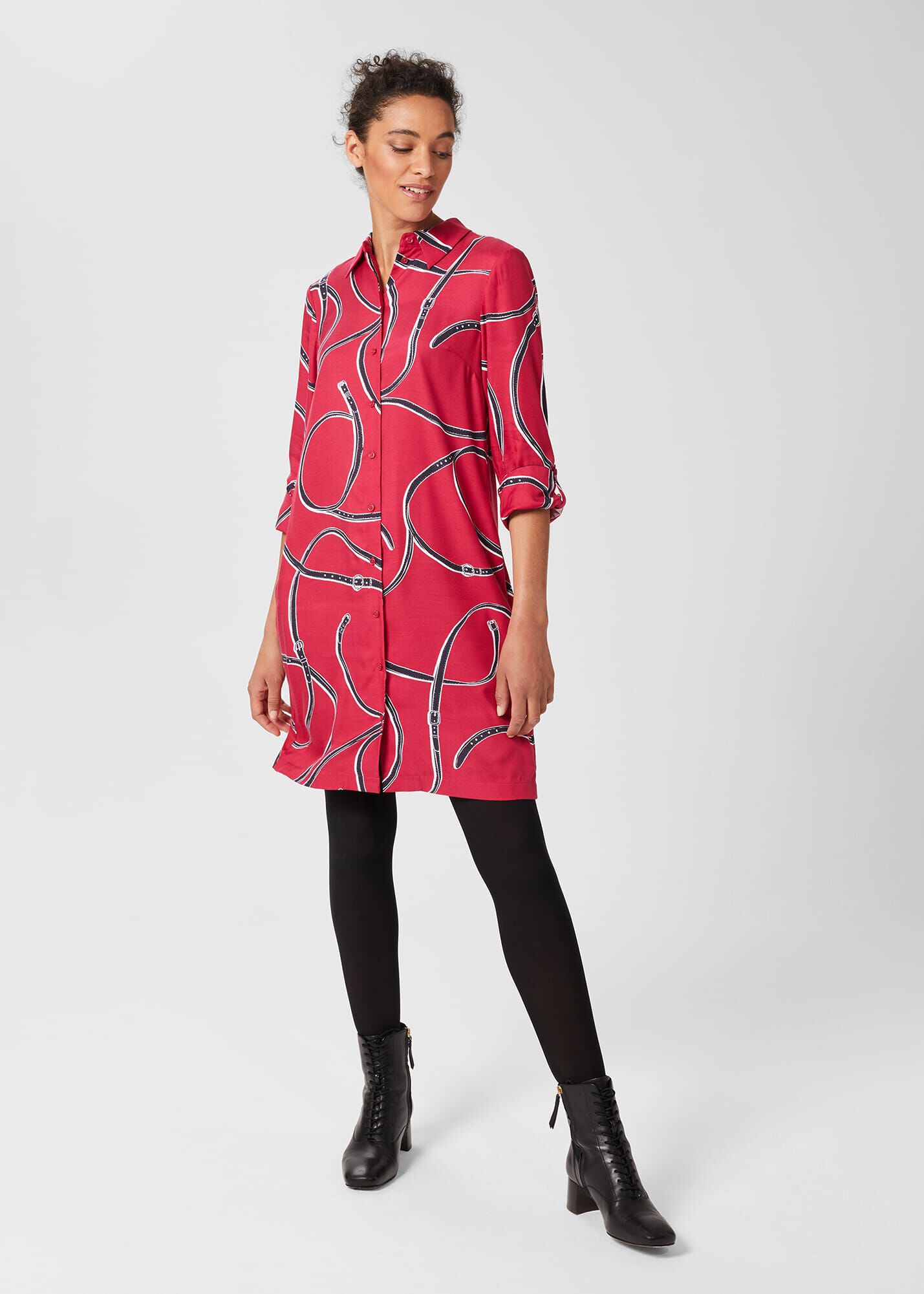 Pink sale tunic dress