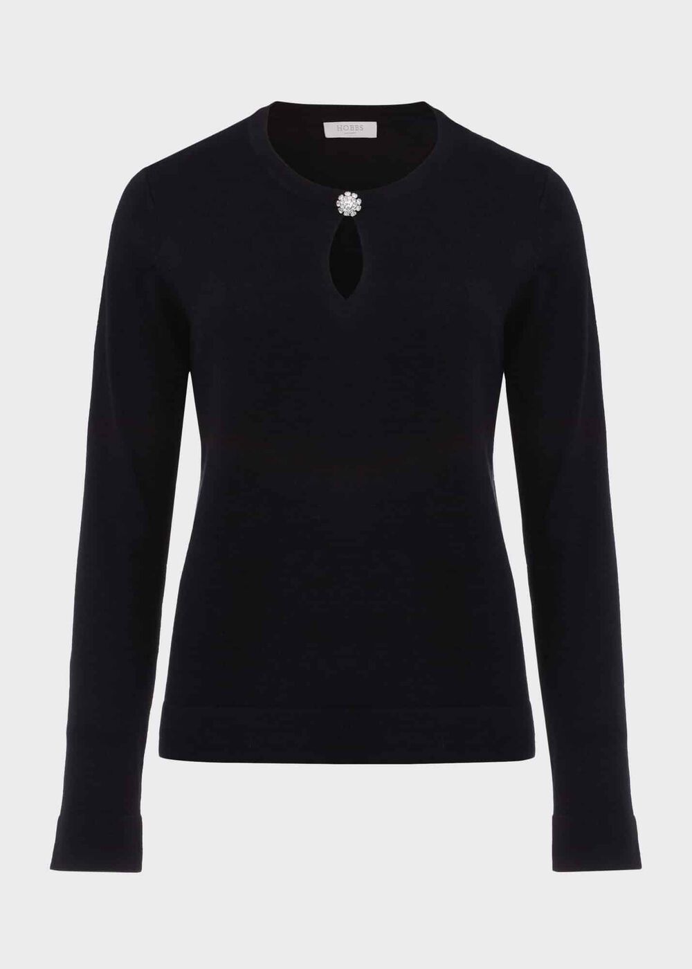 Wrenley Sweater With Cashmere, Hobbs Navy, hi-res