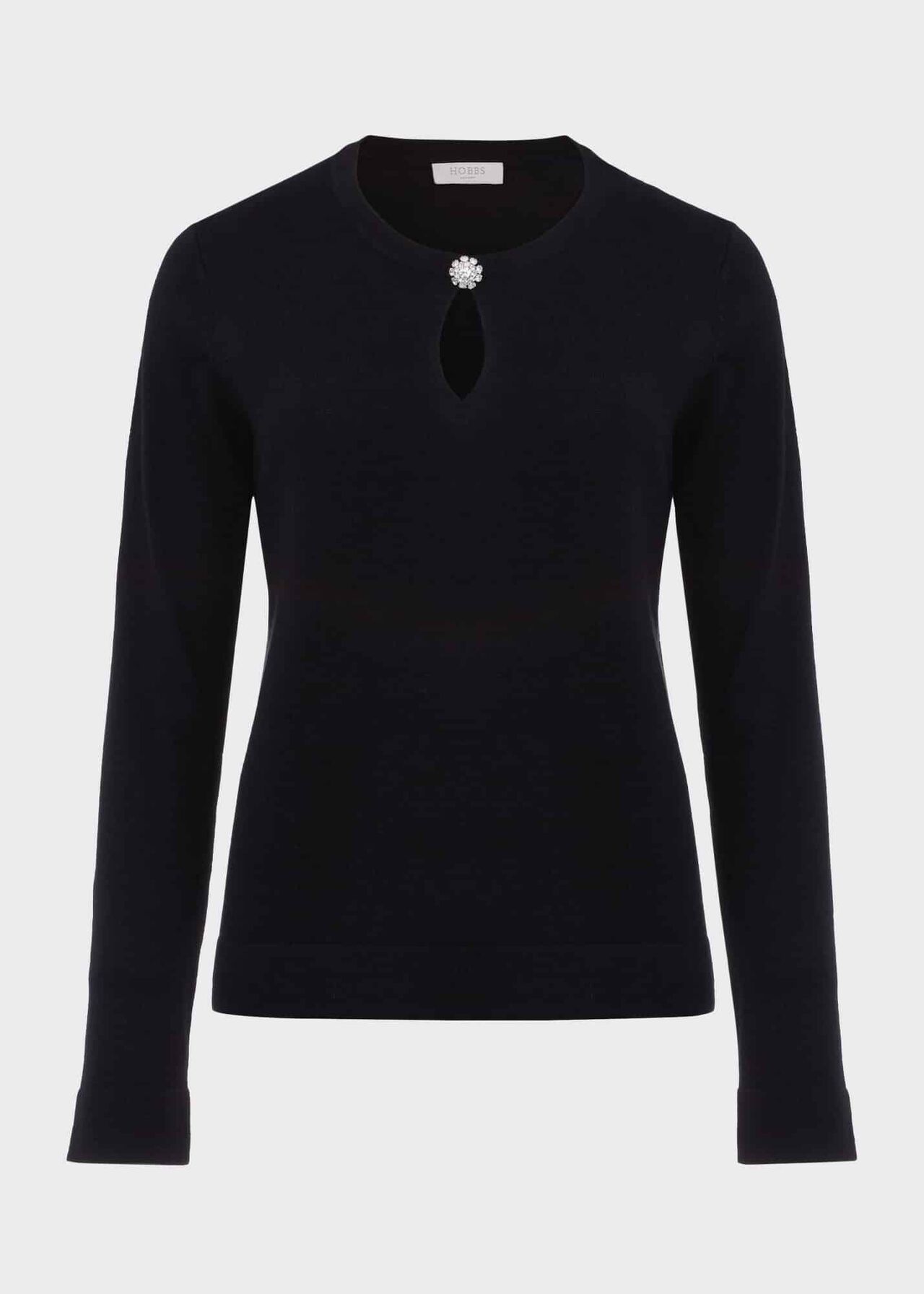 Wrenley Sweater With Cashmere, Hobbs Navy, hi-res